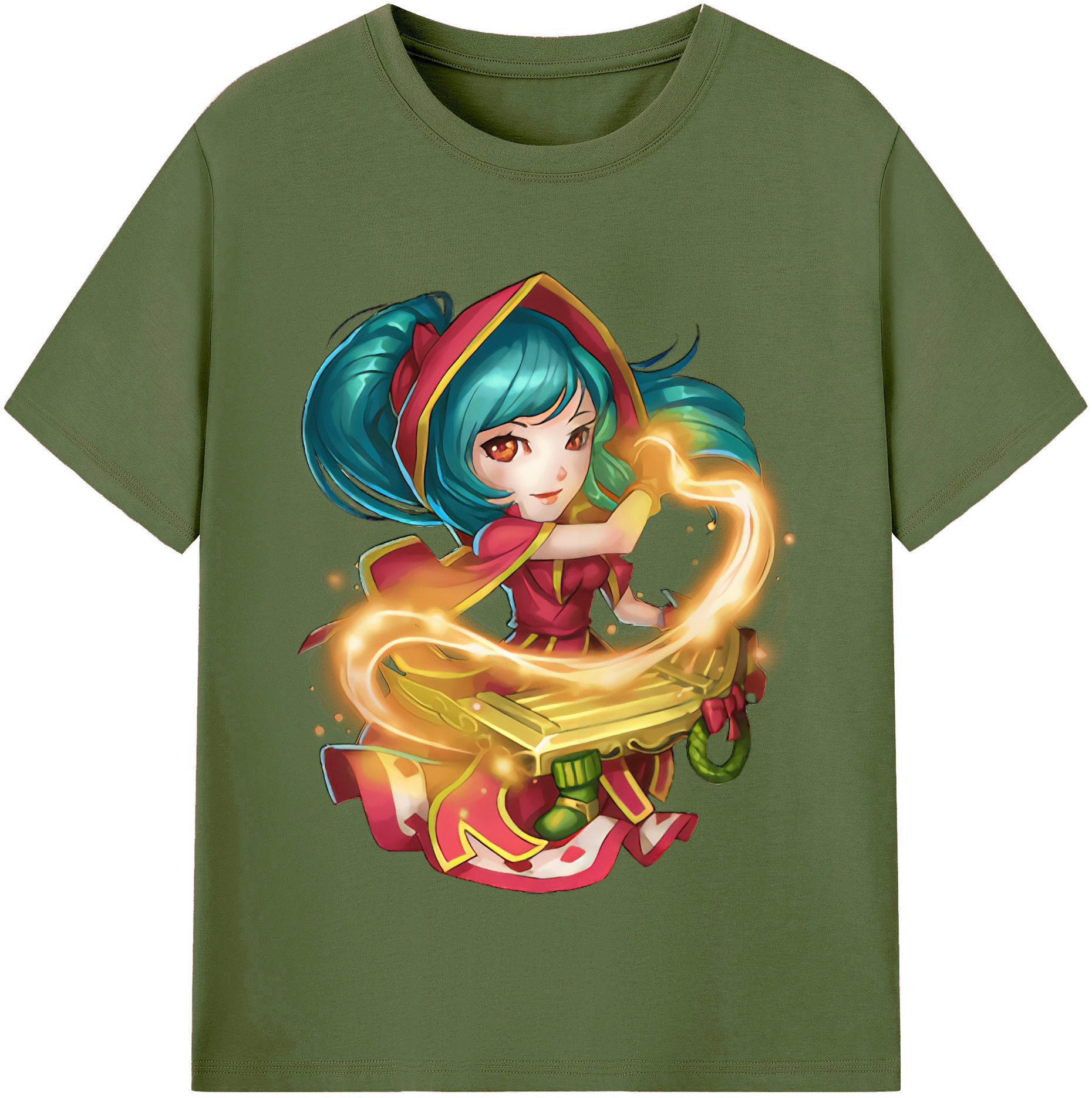 リーグ・オブ・レジェンド League of Legends LOL 綿100％半袖Tシャツ（フロントプリント）